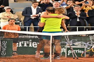 Rafael Nadal reached final  French Open 2022  Rafael Nadal  Alexander Zverev  Rafael Nadal defeating Alexander Zverev  एलेक्जेंडर ज्वेरेव  राफेल नडाल  फ्रेंच ओपन 2022  फ्रेंच ओपन फाइनल  खेल समाचार  Sports news