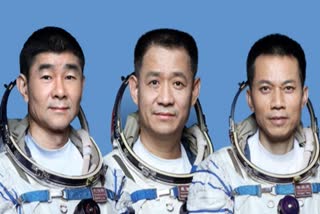 China announces crew for Shenzhou-14 manned space mission  china space station  china space program  ചൈനയുടെ ബഹിരാകാശ നിലയം  ചൈനയുടെ ബഹിരാകാശ യാത്രകള്‍  ചൈനയുടെ സ്പെയിസ് ശക്തി