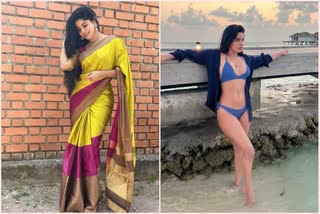 Bachelor movie heroine Divya bharati hot photoshoot