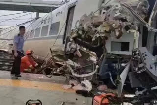 Driver killed, seven passengers injured as high-speed train derails in China