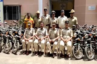 Mysuru police arrested TVS moped bike thief and seized 29 bike