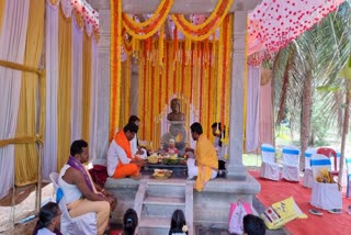 sanchari vijay statue unveiled today