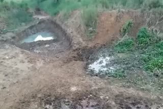 illegal soil excavation at the hansua river