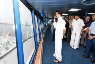 Tamil Nadu CM MK Stalin inagurates cruise ship from Chennai