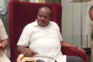 H.D.Kumaraswamy talked with press