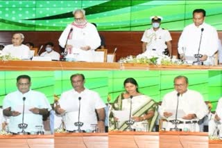 New cabinet Odisha  New cabinet takes oath in Odisha  ഒഡിഷയില്‍ പുതിയ മന്ത്രിസഭ  ഒഡിഷയില്‍ പുതിയ മന്ത്രിസഭ അധികാരം ഏറ്റെടുത്തു  ഒഡിഷയില്‍ പുതിയ മന്ത്രിസഭ സത്യപ്രതിജ്ഞ ചെയ്തു