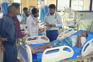 Father and son Suicide attempt For TRS Leader occupied their 8 acres land