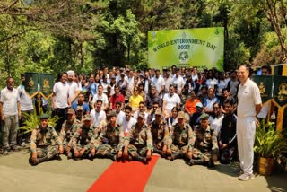 Trainee IAS and Eco Task Force planted saplings in Mussoorie