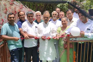 Play ground built in society over water harvesting tank for outdoor games