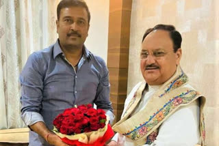 Sudesh Mahto met JP Nadda