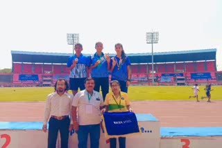 Sahibganj players won gold medals in athletics championship