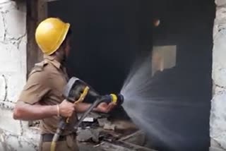 Fire at Closed Fertilizer Factory in Dattapukur