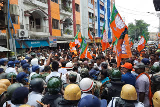 BJP protests at Hooghly