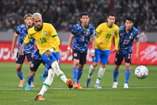 Neymar  International Friendlies  Japan vs Brazil Highlights  Japan vs Brazil  ജപ്പാന്‍ vs ബ്രസീല്‍  ജപ്പാനെതിരെ നെയ്‌മര്‍ ഗോള്‍ നേടി  നെയ്‌മര്‍