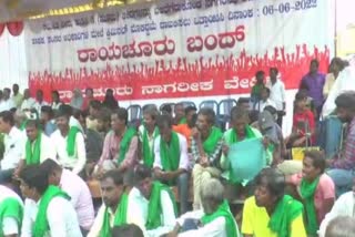 Boring response to Bandh in Raichur