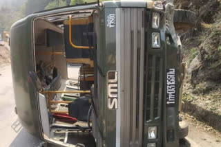 Army School bus Overturn in Chamba