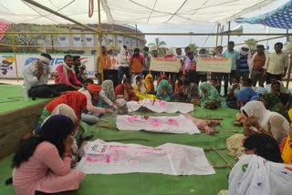 MGNREGA workers protest in Raipur
