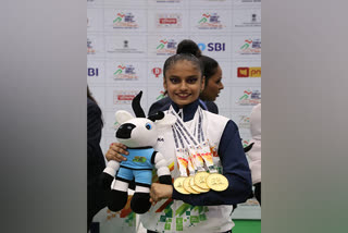 Sanyukta Kale five gold at Khelo India Youth Games, Khelo India Youth Games news, Sanyukta Kale medal at rhythmic gymnastics, KIYG 2021 news