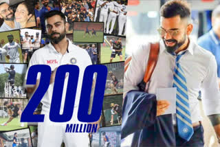 virat kohli  virat kohli instagram followers  Virat Kohli becomes first Indian with 200 million followers on Instagram  cristiano ronaldo  lionel messi  ക്രിസ്റ്റ്യാനോ റൊണാൾഡോ  ലയണൽ മെസി  most instagram followers  റൊണാള്‍ഡോയും മെസിയും മാത്രം മുന്നില്‍  ഇൻസ്റ്റഗ്രാമിൽ 200 മില്ല്യൺ ഫോളോവേഴ്‌സ് കടന്ന് കോലി  most instagram followers