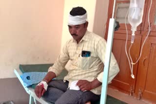 Assault on two police constable at haveri