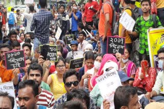 TET Aspirants Protest news