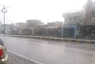 Heavy rains in Amravati city