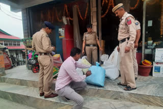 Karsog Police tobacco recovered from shops