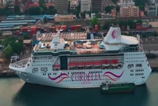 The 'Cordilia Cruise' luxury ship that arrived in Puduchery without permission was sent back by the naval authorities