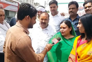 Congress mayor candidate Gwalior Shobha Sikarwar