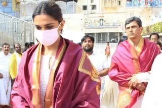 Deepika Padukone in Tirupati Temple