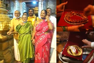 thirumala thirupathi balaji temple  DEVOTEE DONATED GOLD ORNAMENTS to thirupathi  തിരുമല തിരുപ്പതി ബാലാജി ക്ഷേത്രം  തിരുപ്പതി ക്ഷേത്രത്തിലേക്ക് സ്വർണാഭരണങ്ങൾ സംഭാവന