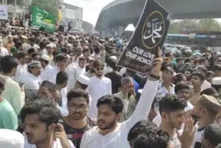 Hyderabad protests over prophet remarks by BJP officials