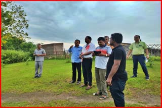 minister-sanjay-kisan-visited-the-flood-effected-area-in-hojai