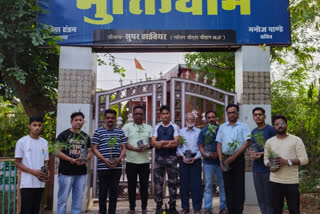 Yoga practice in Muktidham Vidisha