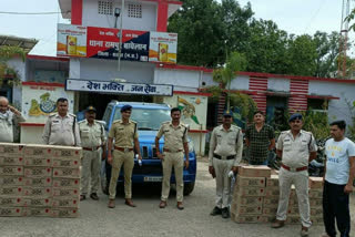 Satna Police seized 73 boxes of English liquor