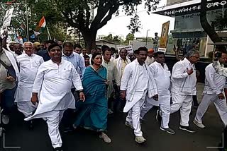 Protest of Congress in Jaipur