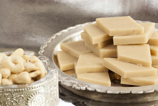 Kaju katli sweet dish