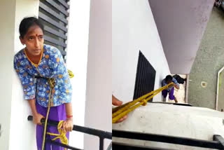 Watch: Mangaluru woman rescued cat from 4th floor apartment