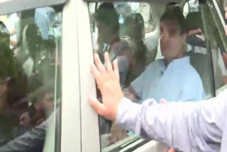 Rahul arrives at ED office
