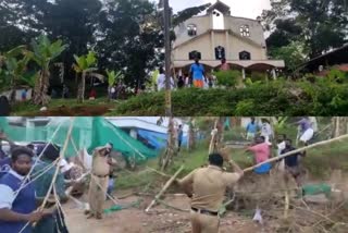 dispute between believers at CSI Church Manjamkode  dispute between believers at Manjamkode CSI Church Neyyattinkara  മഞ്ചംകോട് സിഎസ്ഐ പള്ളിയിൽ വിശ്വാസികൾ തമ്മിൽ ഏറ്റുമുട്ടൽ  നെയ്യാറ്റിൻകര മഞ്ചംകോട് സിഎസ്ഐ പള്ളി  തിരുവനന്തപുരം വിശ്വാസികൾ തമ്മിൽ സംഘർഷം  thiruvnanthapuram clash between believers