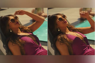 Priyanka chopra in purple swimsuit  actress Priyanka chopra in swimsuit  Priyanka chopra spends some Me Time by pool  പ്രിയങ്ക ചോപ്ര ചിത്രങ്ങൾ  പർപ്പിൾ സ്വിം സ്യൂട്ട് ധരിച്ച് പ്രിയങ്ക ചോപ്ര