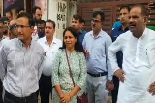 MP Ramesh Vidhuri inspected Kishangarh with officials