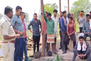 Police capture the dead body of elderly in Dhamtari