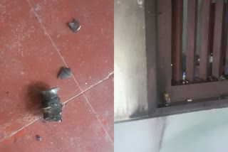 bomb attack against house of Congress activist in Thalassery  bomb attack in Thalassery Congress activist house  തലശേരിയിൽ കോൺഗ്രസ് പ്രവർത്തകൻ്റെ വീടിന് നേരെ ബോംബേറ്  തലശേരി ബോംബാക്രമണം  കണ്ണൂർ തലശ്ശേരി ബോംബ് ആക്രമണം  kannur bomb attack at house