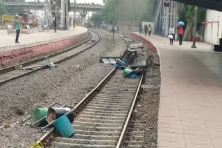 Youth ransacked railway station