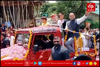 PM Modi Road Show in Dharamshala