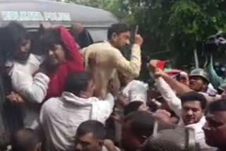 congress agitation in kolkata to protest ed interrogation of rahul gandhi in National Herald Case