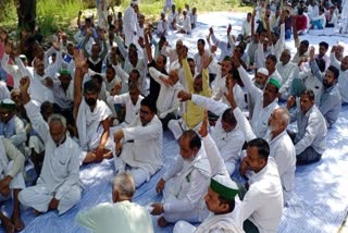 protest of farmers regarding electricity department