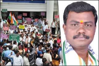 heart-attack-for-activist-during-congress-protest-in-bengaluru