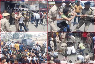 PROTEST AGAINST AGNIPATH  SCHEME IN HAMIRPUR